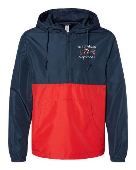 Lightweight Quarter-Zip Windbreaker Pullover Jacket