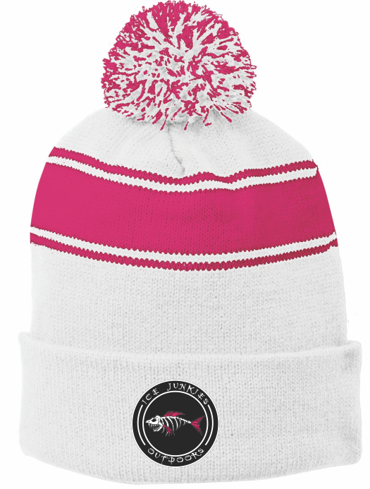 Sport-Tek Stripe Pom Beanie