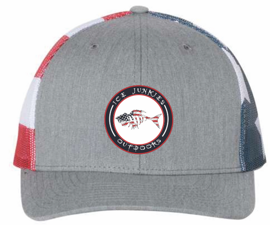 112PM Richardson Patriot Printed Cap with Circle Patch