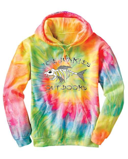 Unisex Tie Dye Fleece Hoodie