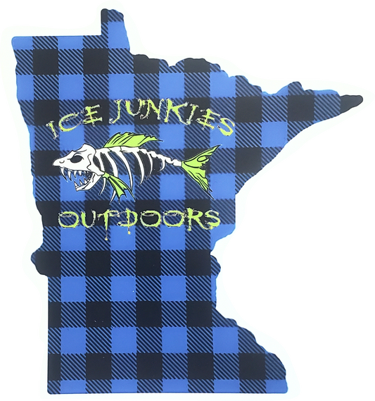 Ice Junkies MN Plaid Decal