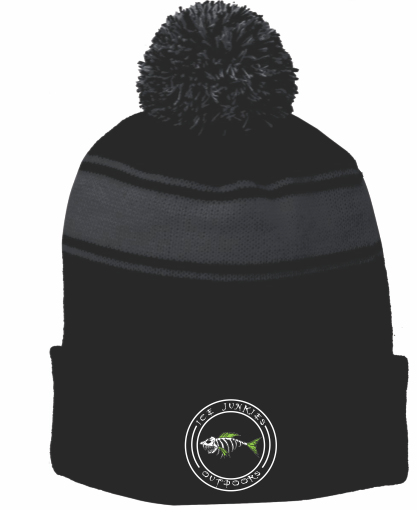 Sport-Tek Stripe Pom Beanie